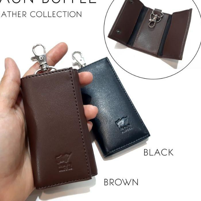 ► 1.1 Sakti ◄ Dompet STNK Mobil Motor Kulit Asli 100% BRAUN BUFFEL Gantungan Kunci Murah Banget <<