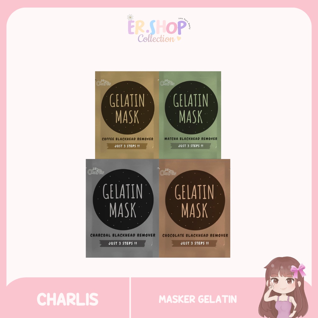 (READY) MASKER GELATIN CHARLIS | MASKER KOMEDO CHARLIS.ID *BPOM*