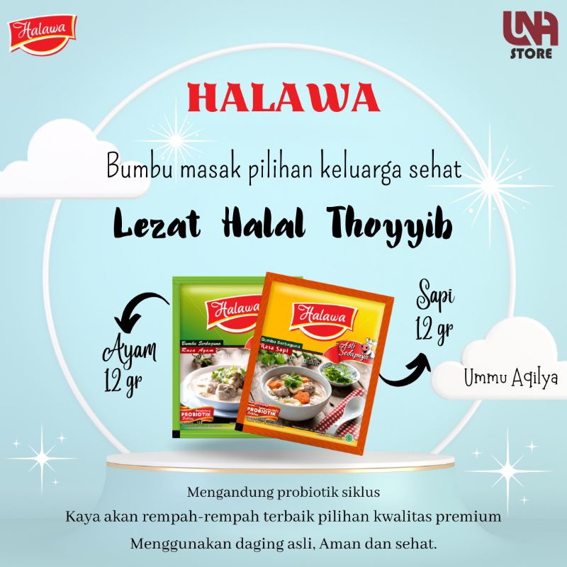 

Bumbu Masak Probiotik Halawa (24.000/Pack isi 24 Sachet)