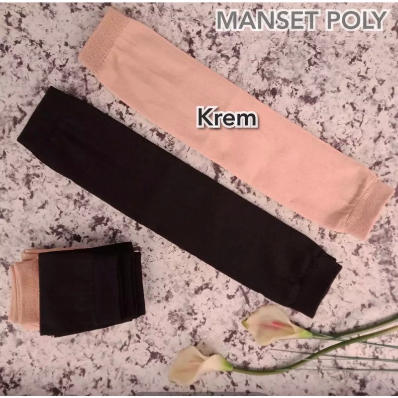 handsock polos / manset lengan panjang muslimah / tangan tanpa lubang jempol