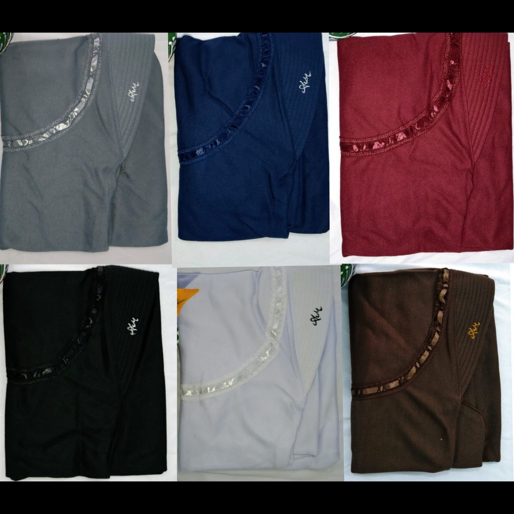 HASTARI JILBAB SEKOLAH KAOS KERUDUNG SERUT RENDA  SIZE M, L,