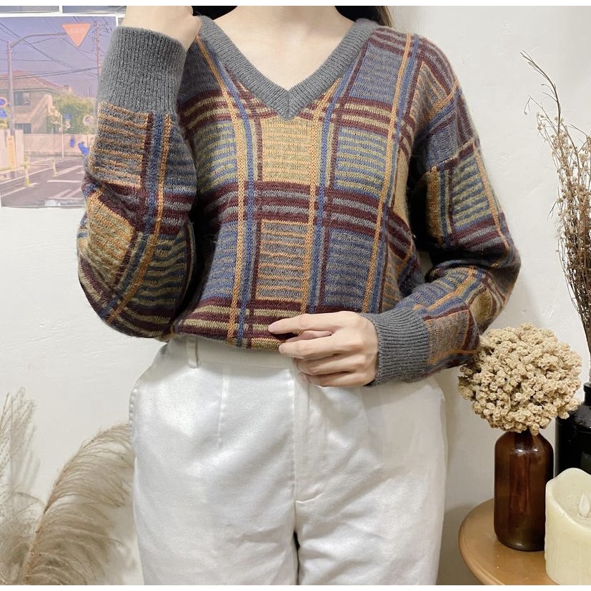 Plaid Chucky Check Sweater