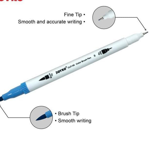 

SALE!! (eut-713) Joyko Colour Brush Pen 2 mata CLP 07 (set 24)