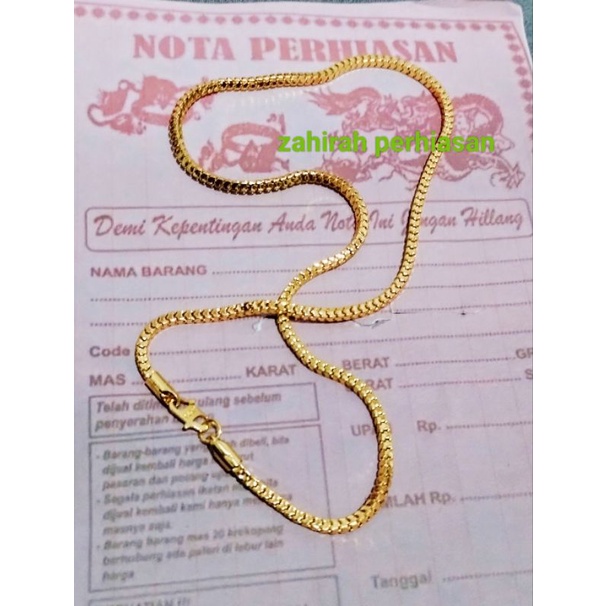 COD kalung Milano emas kalung perhiasan wanita awet dan tahan lama