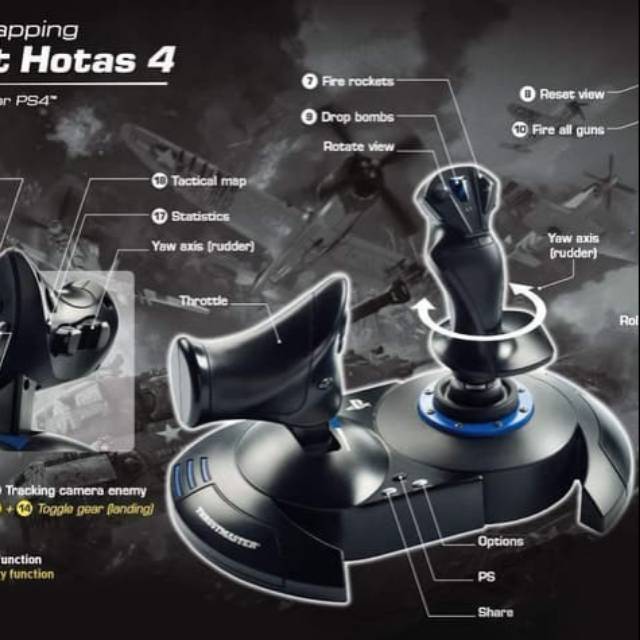 Thrustmaster T - Flight Hotas 4 Flight Simulator for PC PS4