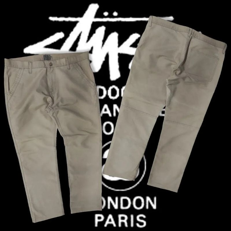 CELANA PANJANG CHINO CHINOS KATUN CANVAS FORMAL CASUAL FATIGUE CARPENTER PANTS STUSSY PRELOVED SECON