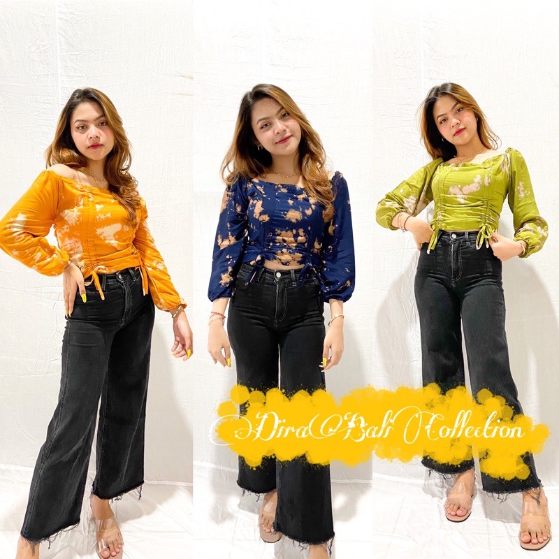 PUSAT FASHION WANITA TERLARIS ATASAN KERUT SERUT | BAJU VIRAL | BAJU KEKINIAN | blouse