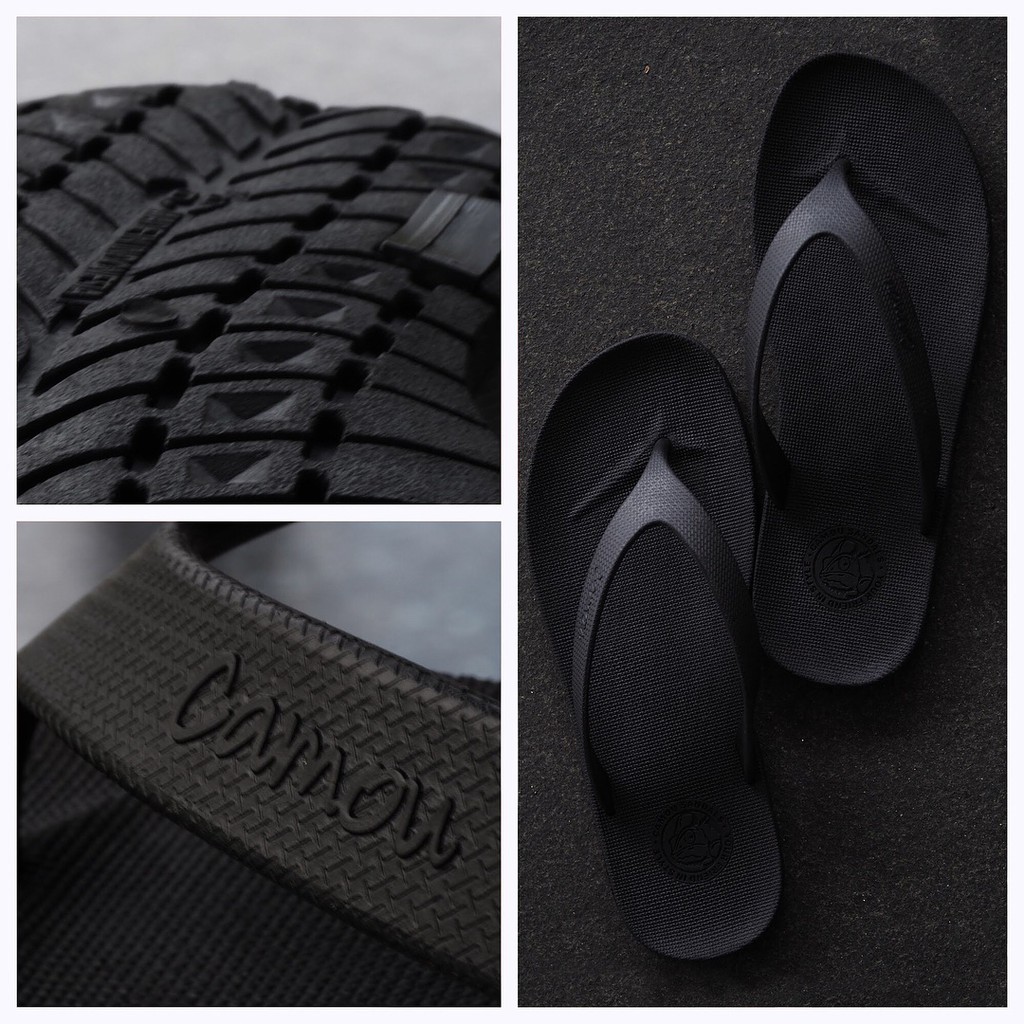  Sandal  Jepit  Pria  Flipflops Warna full black By CAMOU 