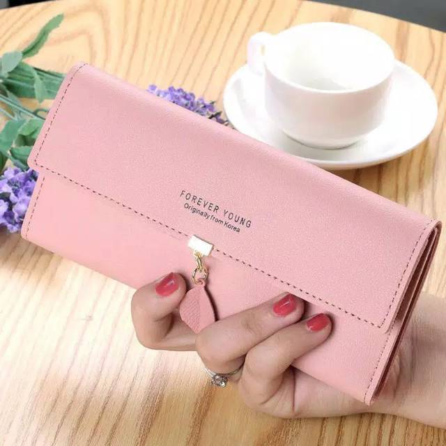 Medan Termurah KD09 Korean style Dompet  daun dompet panjang Dompet import cantik