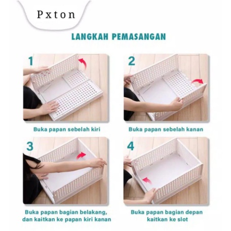 RAK LACI LIPAT, STORAGE BOX, RAK PAKAIAN SUSUN Barang Rak Baju Tempat Baju Rak Laci Storage LEMARI uk.18.5x43x33.5cm