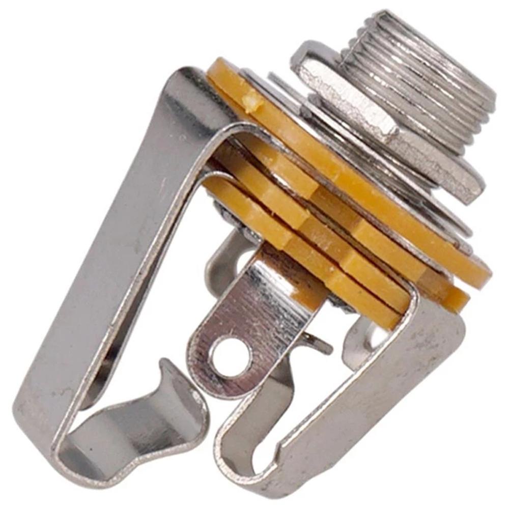 Plug Jack Agustina Tahan Lama1Per4Inci Untuk Gitar Elektrik Alat Musik Bagian Gitar Input Stereo
