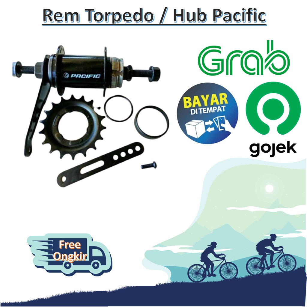 [Aprilicia] REM TORPEDO SEPEDA FIXIE TERPEDO HUB FREEHUB 36 HOLE BMX COASTER BRAKE PACIFIC BAJA KUAT