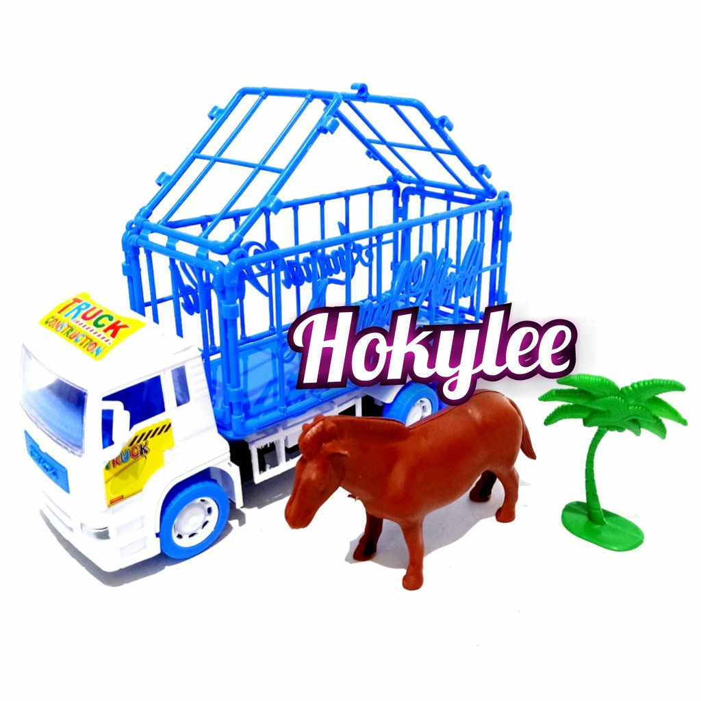 MAINAN ANAK TRUCK ISI HEWAN HEAVY MACHINE ST2044 TRUK PENGANGKUT HEWAN SAPI KURBAN DAN HEWAN LAINYA