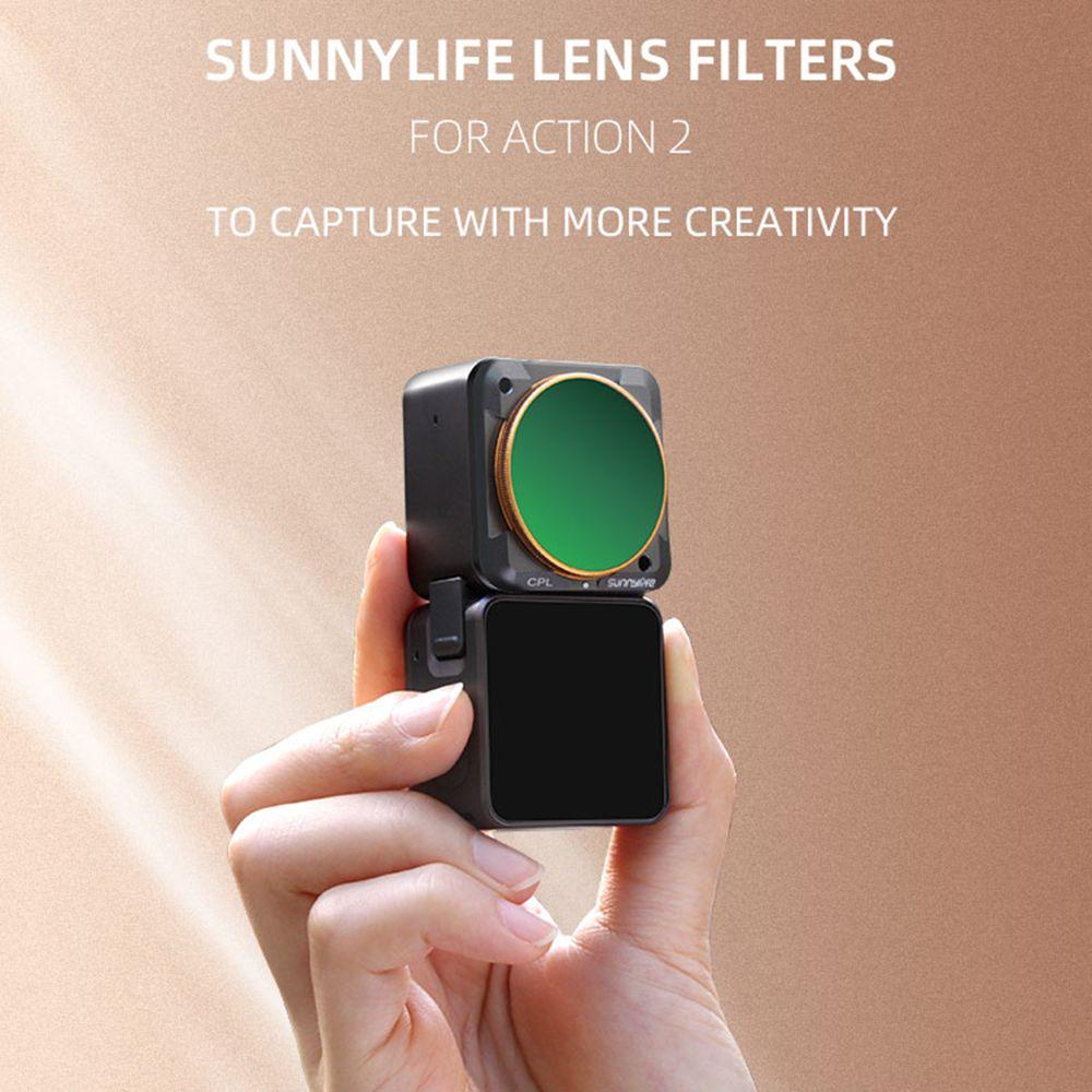 POPULAR Populer for Action2 New Camera Adjustable Glass Filter for Action2