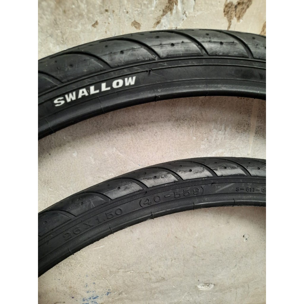 TERMURAH!!! Ban Luar Ukuran 26x1.50 / SWALLOW Deli Tire Hitam / Satuan / Realpict