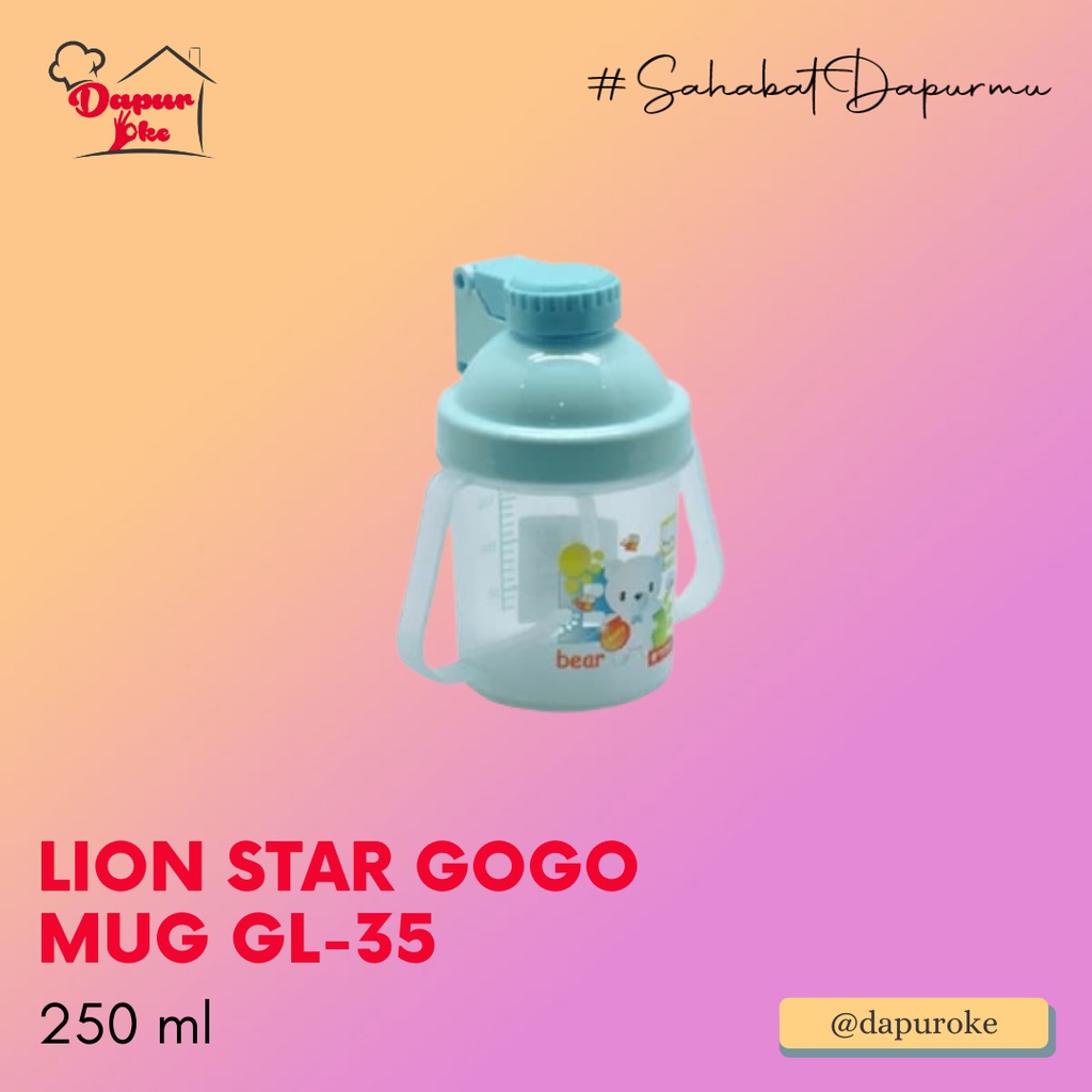 Lion Star Gogo Mug GL-35 / Botol Minum Travel Anak Kecil