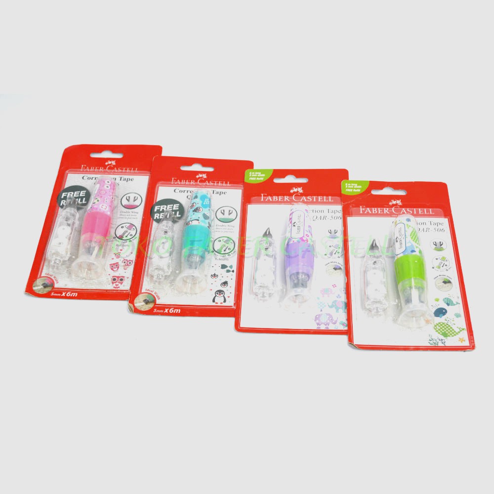 

RB Correction Tape Faber Castell QAR 506 Fancy / Tipe X Kertas / Correction Tape QAR 506 Barrel