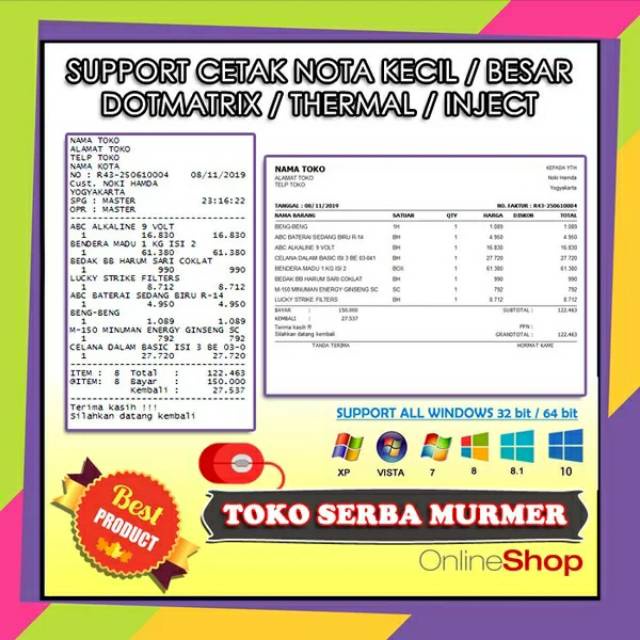 Program Aplikasi POS Kasir Penjualan inventory Toko swalayan minimarket Retail dan Grosir