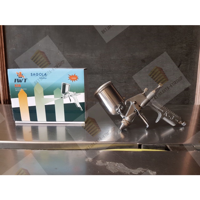 Spray Gun Sagola IWT K3B Tabung Atas 200cc Spray Gun K3 Sagola IWT