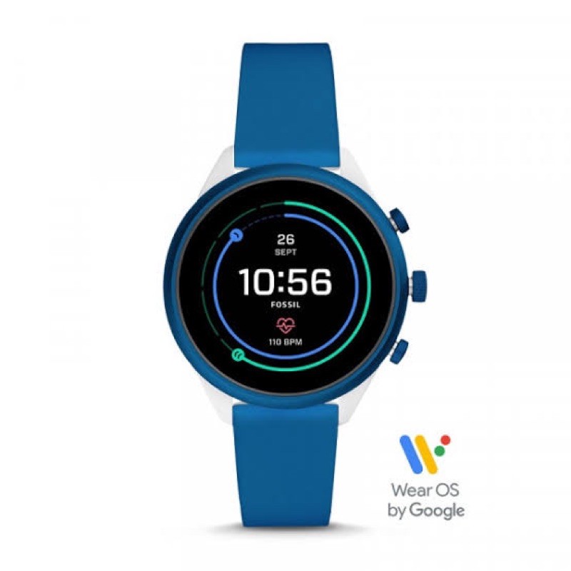 fossil sport smartwatch 41mm blue ftw6051