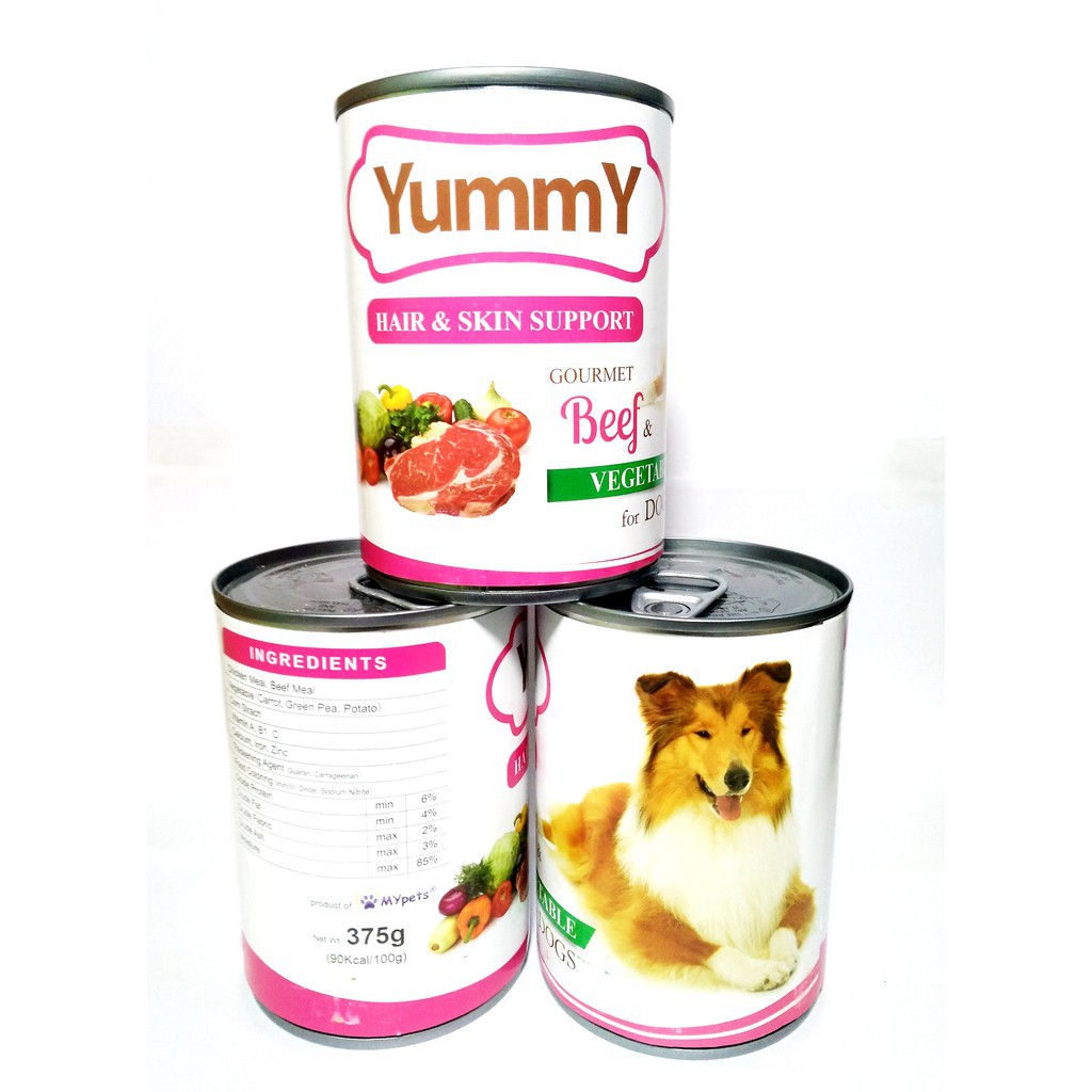 Makanan Anjing Wet Yummy Gourmet Beef.