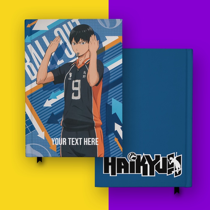 

Notebook Buku Catatan Anime Haikyuu Kageyama Tobio Ball Out Hardcover Diary Jurnal Custom Nama