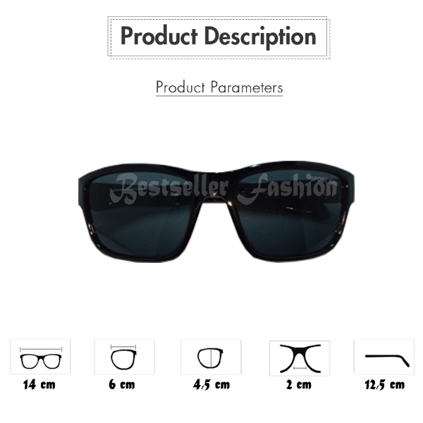 Kacamata Hitam Pria Kacamata Outdoor Anti UV Pria Gaya Kacamata Retro Cassual Trend Suglasses