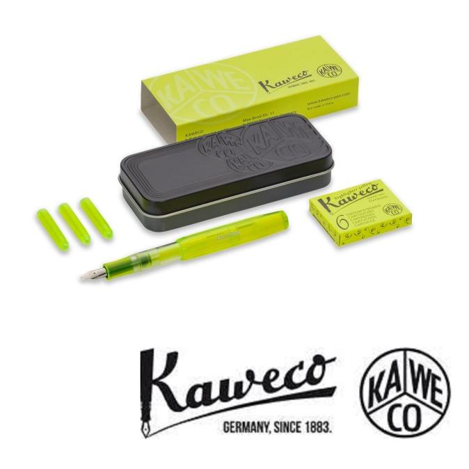 

KAWECO Ice Sport Set Glow Marker Yellow Highlighter Fountain Pen