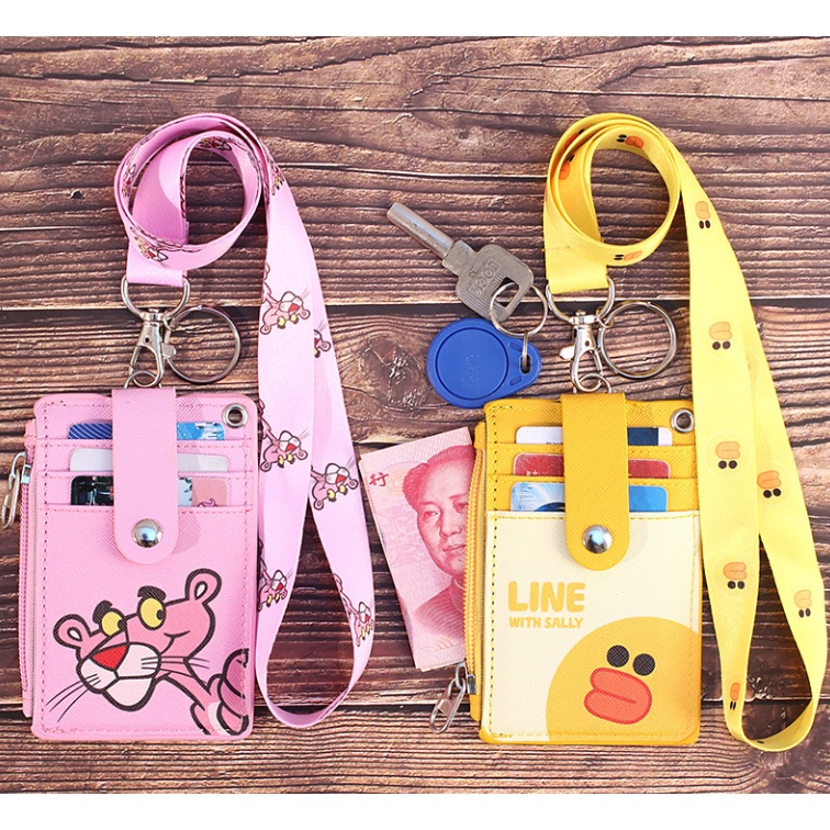 

Name Tag ID Card Holder dengan Tempat Koin 5 Slot