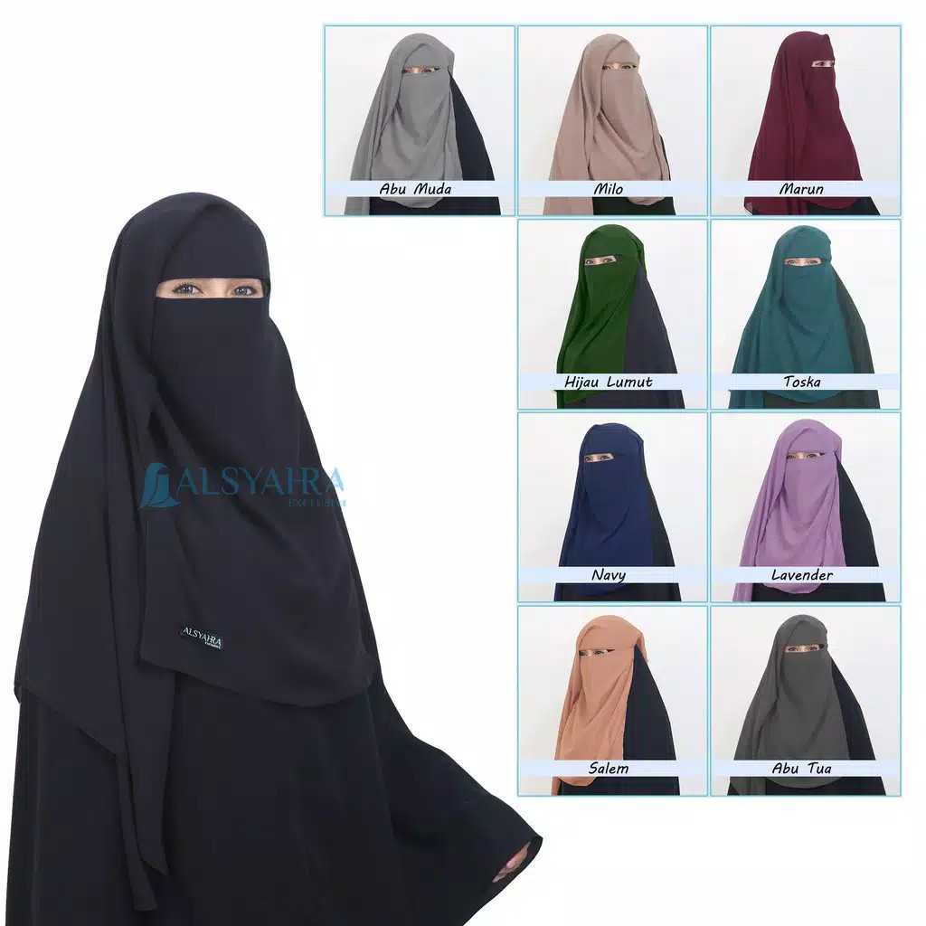 Alsyahra Exclusive Niqab Yaman Sifon Premium