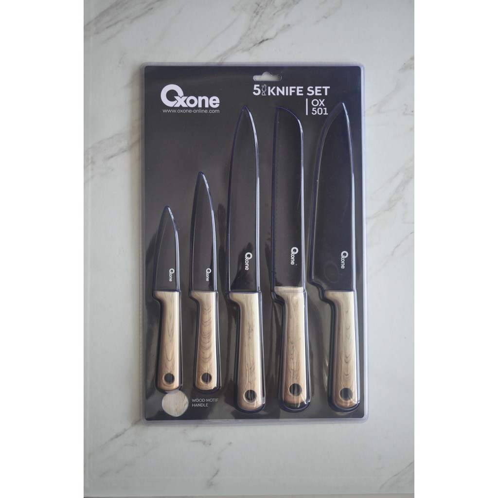 Oxone OX501 Knife Set Pisau Set Tajam Kitchen Tools Berkualitas