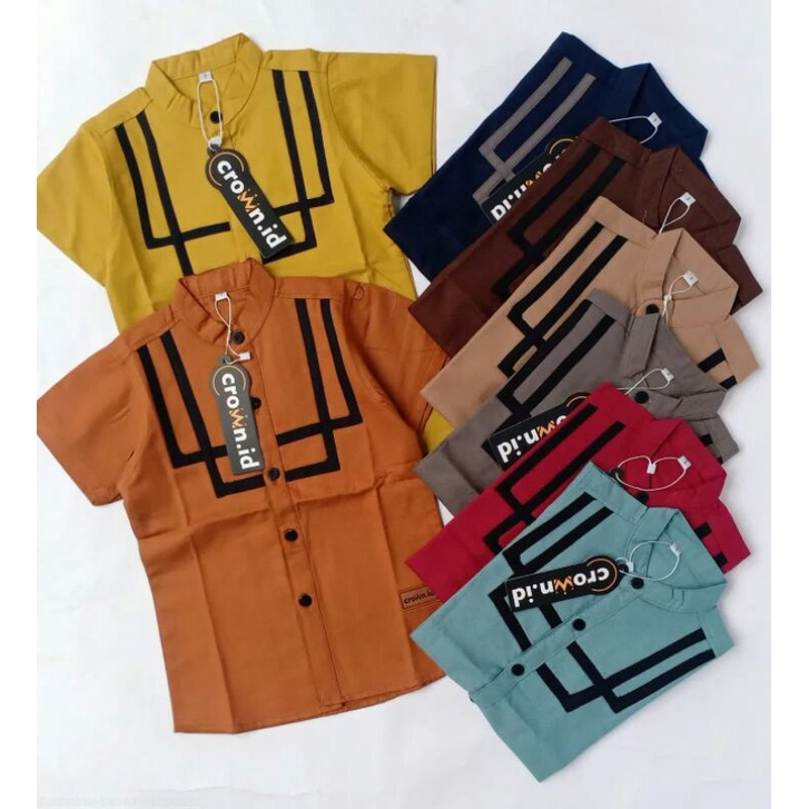 Kemeja Koko Sigaret Crown.id // Hem Anak Kecil Cowok // Kemeja Anak Cowok