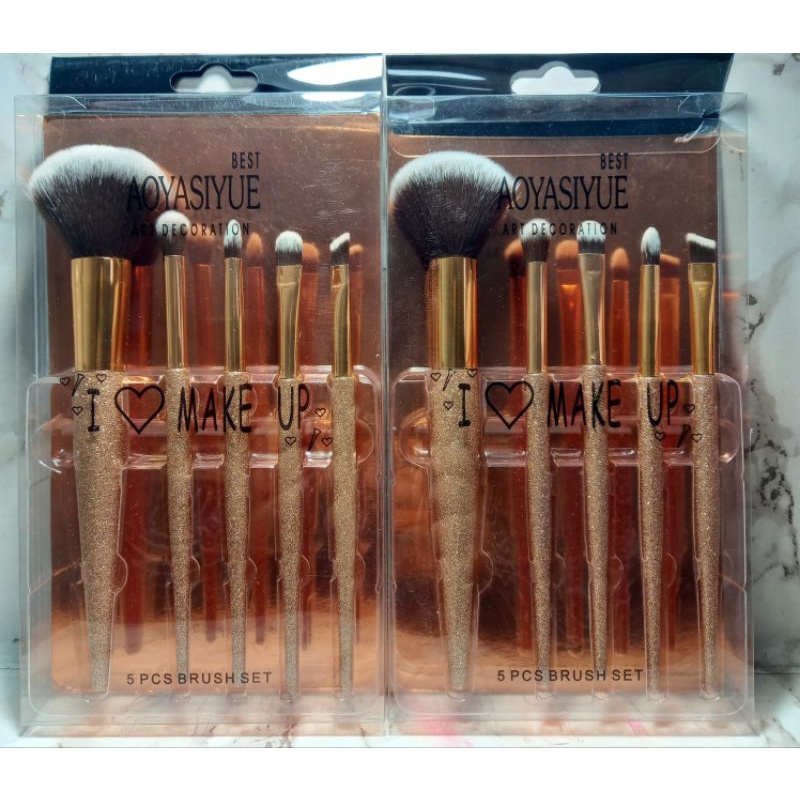 PROMO 1SET Brush Make Up 5in1/Brush Wanita AOYASIYUE SUPER BIG MEWAH