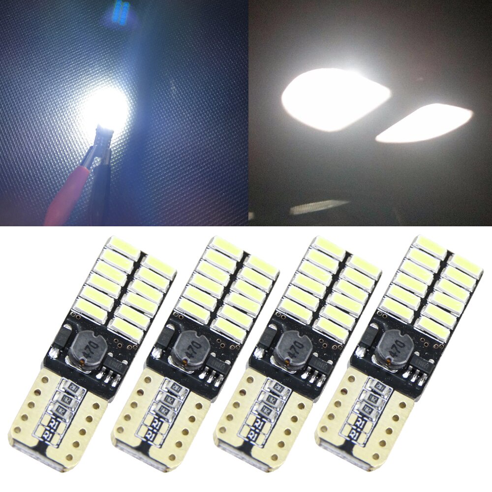 Lampu Senja Sein LED T10 Canbus 24 TITIK SMD 4014 W5W Motor Mobil