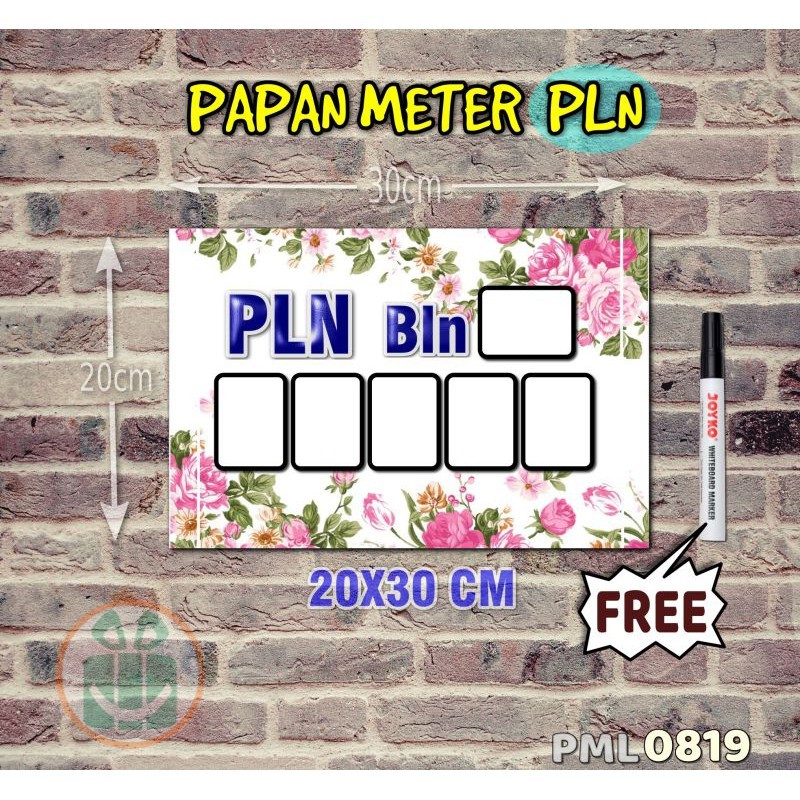 

SBC Papan Meter Listrik PLN PAM motif Unik - Flower 19