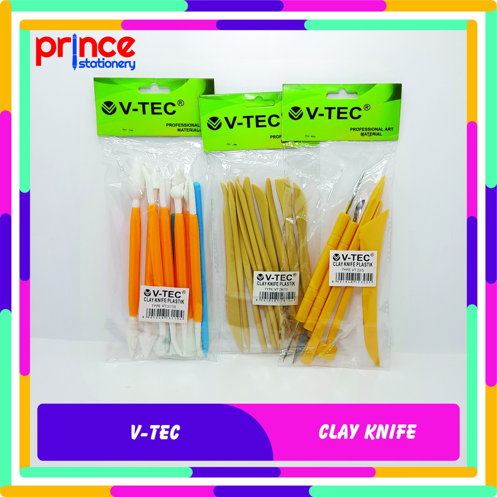 V-TEC CLAY KNIFE / PISAU UKIR CLAY V-TEC