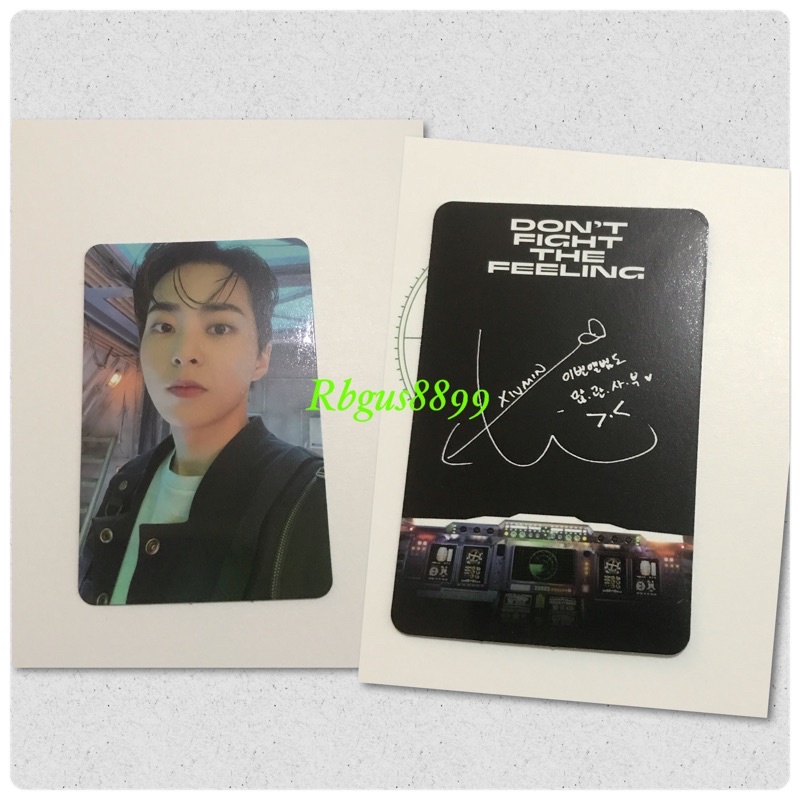 [Bisa Nego] Photocard PC Xiumin EXO Don't Fight the Feeling DFTF PB 2