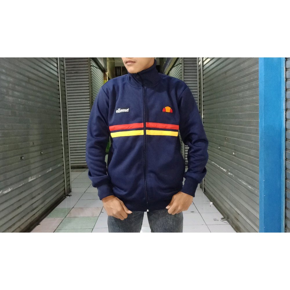 TERLARIS jaket cassual Ellesse Rimini putih - tractop Ellese Jaket Keren