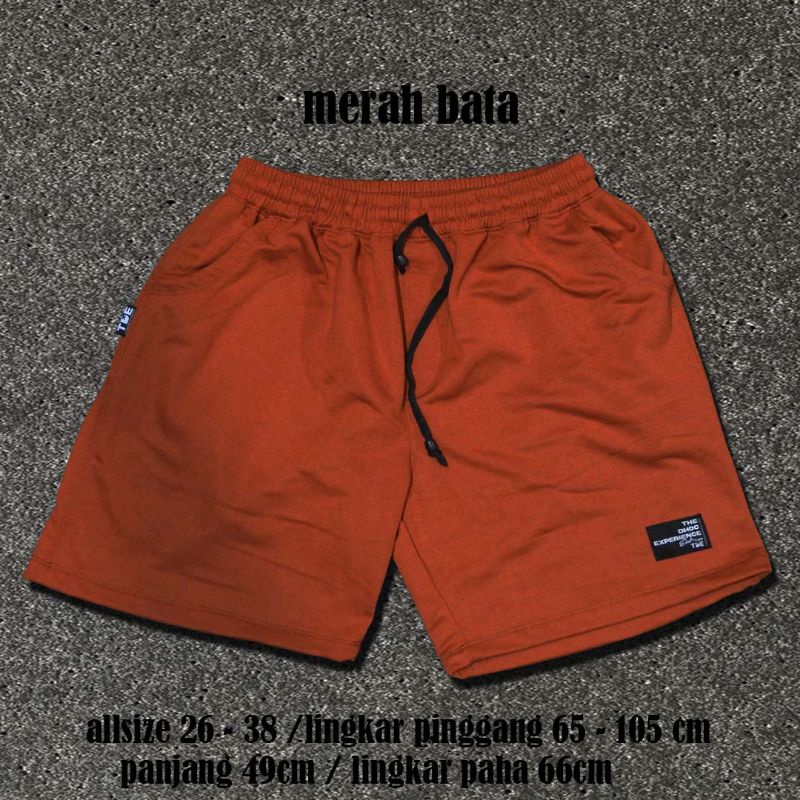 boardshort/unisex/pria/boxer/merah bata