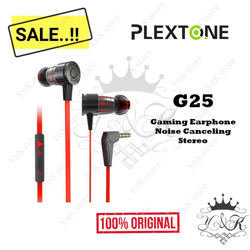 Plextone G25 Gaming Earphone Noise Canceling Stereo Headset Original