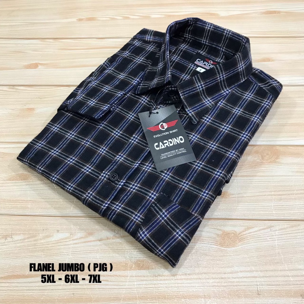 KEMEJA FLANEL JUMBO PRIA KOTAK KOTAK - KEMEJA KANTOR KEMEJA KERJA LENGAN PANJANG - BAHAN FLANEL PREMIUM - TERLARIS DAN TERBARU