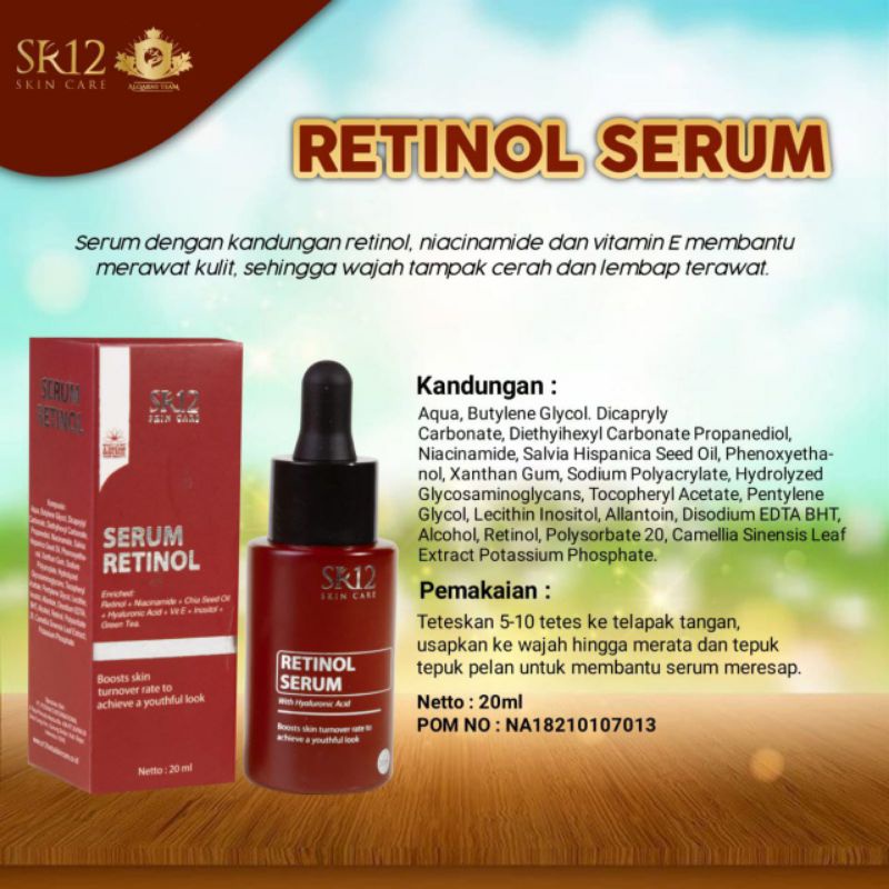 Serum Retinol SR12, Retinol Serum