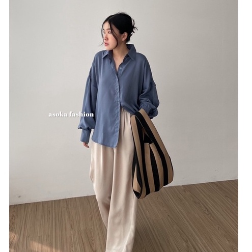 ASOKA SHINE TOP 2110 - Kemeja Premium Wanita | Atasan Wanita | Kemeja Basic Polos