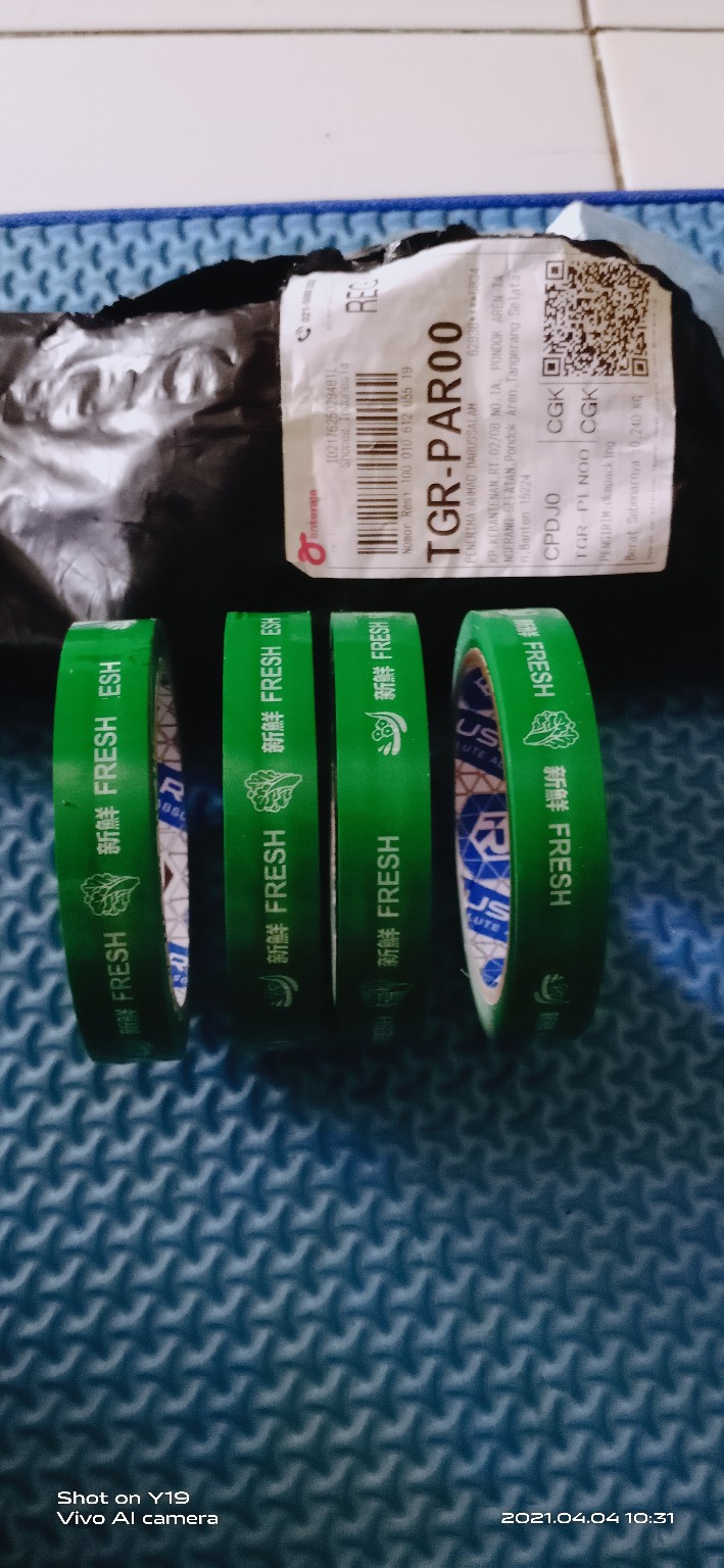 Lakban Sayur Fresh 18mm X 50m Plakban Isolasi Opp Termurah /satuan