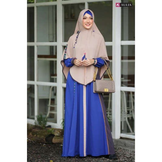 set gamis savina blue saphire by AULIA fashion