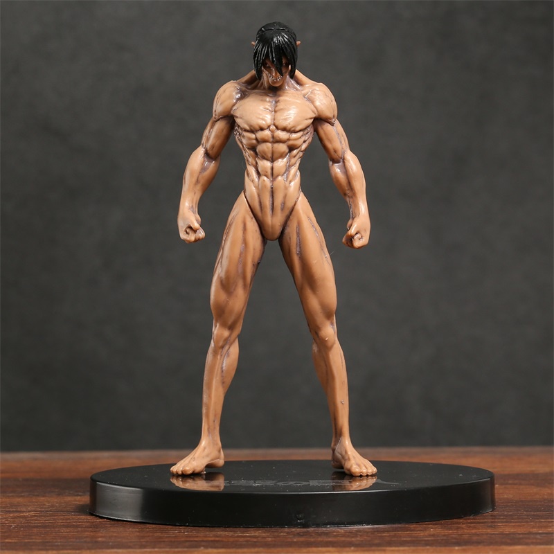 Mainan Action Figure Anime Attack on Titan Armored Eren Jaeger 15cm Bahan PVC