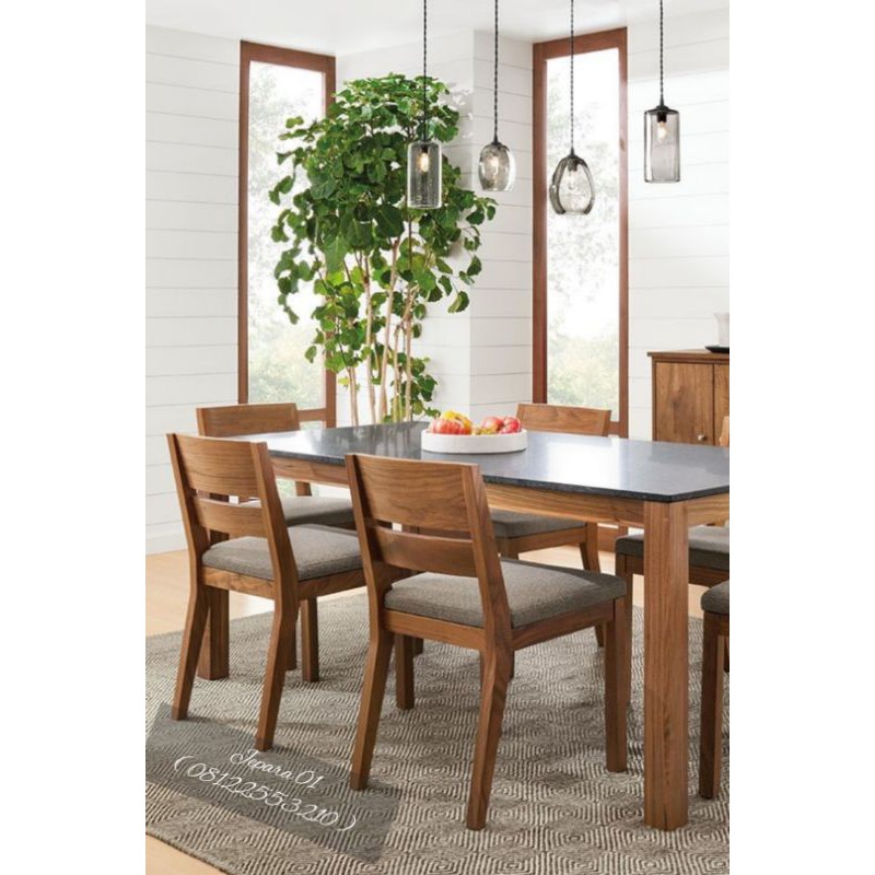 Meja Makan set 6 kursi