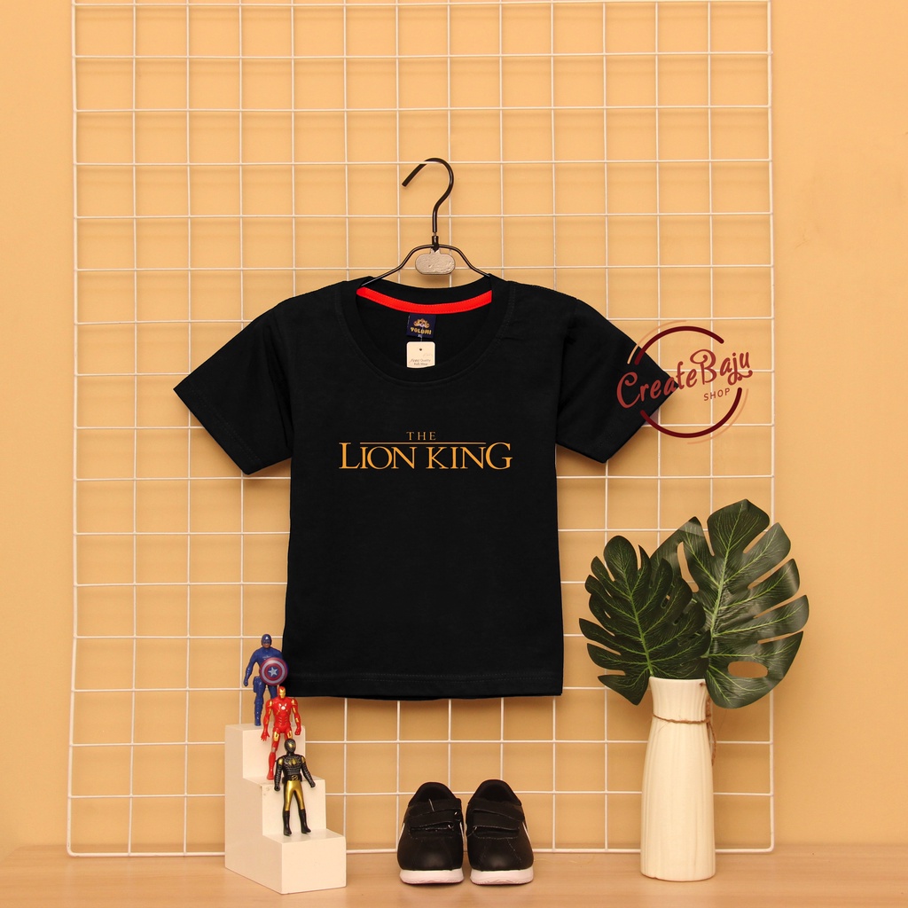 CUSTOM KAOS ANAK LAKI LION KING 1-7 TAHUN BAJU ATASAN ANAK LAKI FASHION TERMURAH BAHAN KATUN