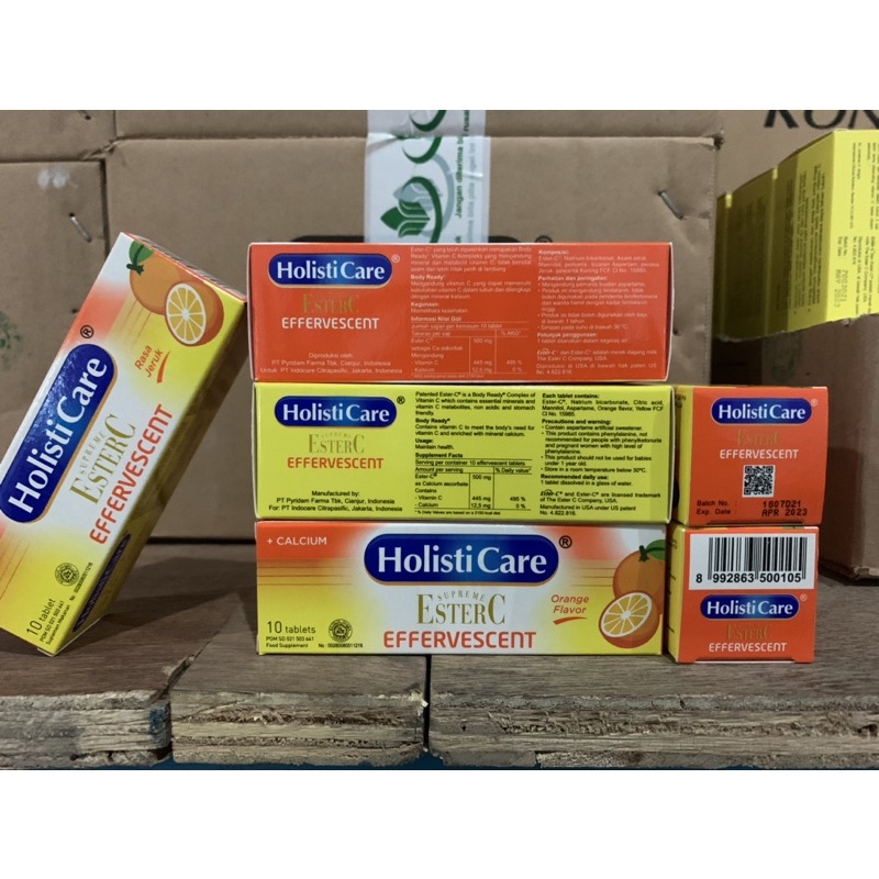 

Holisticare Ester c Orange Effervescent kemasan tube isi 10 tablet