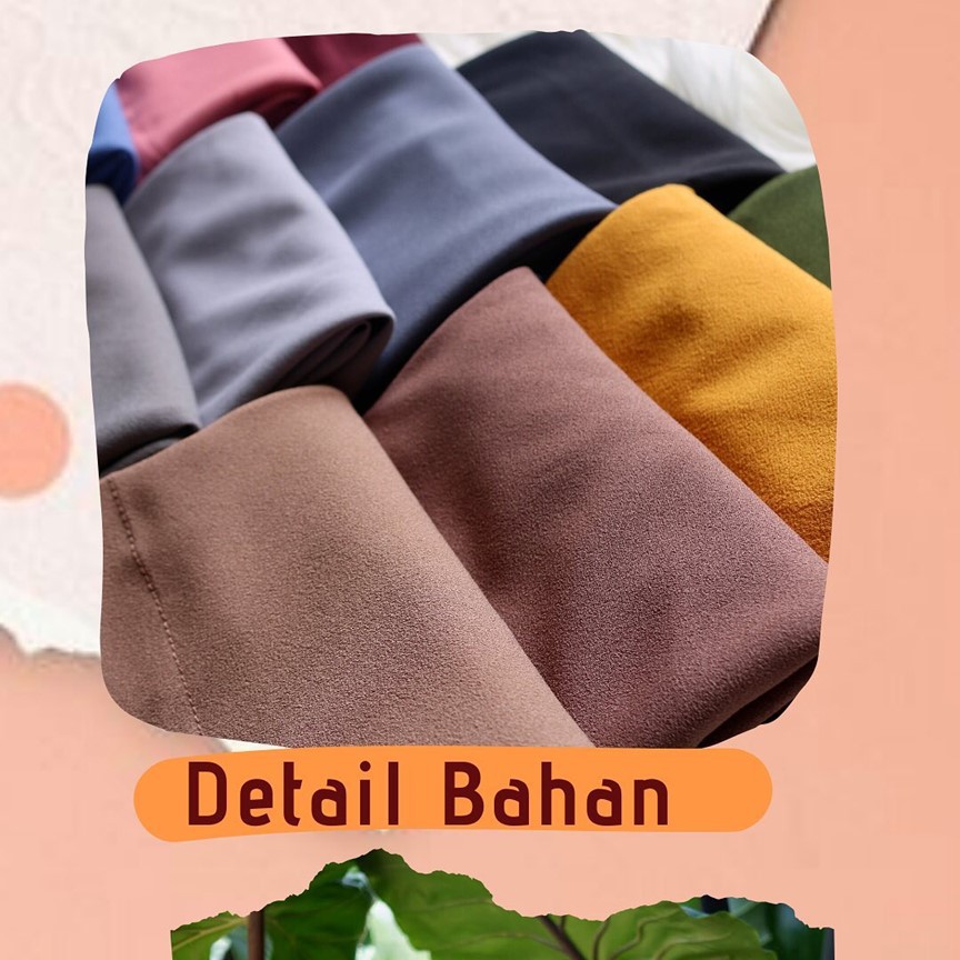 Hijab Jilbab Khimar Non Pet Mahira Murah Wolfis/J-9